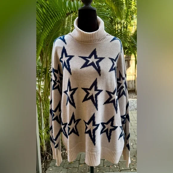 NWT Antonio Melani Active Star Wool Turtleneck Sweater - Picture 7 of 7